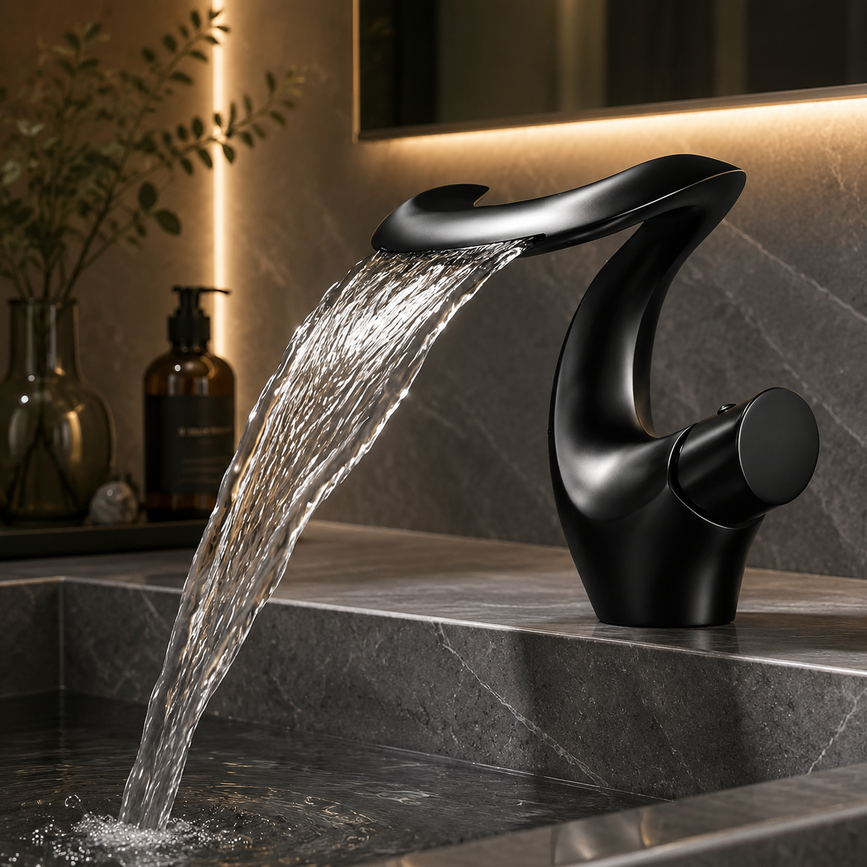 Adjust hot, cold, and flow in one place
