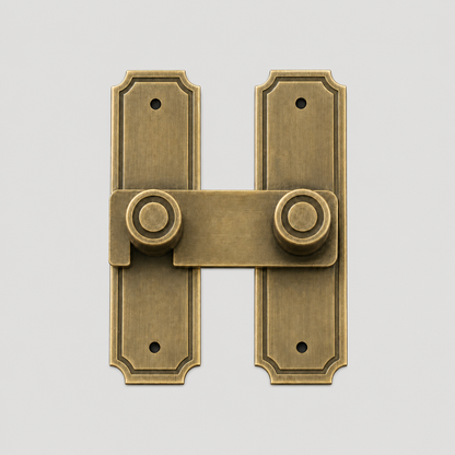 Aldren Solid Brass Hasp Cabinet Latch
