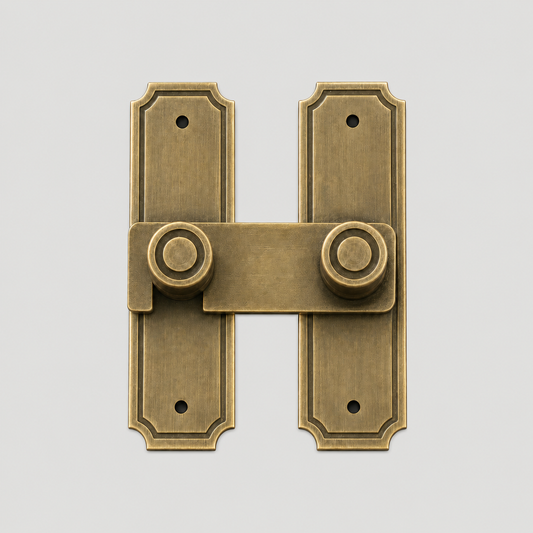 Aldren Solid Brass Hasp Cabinet Latch