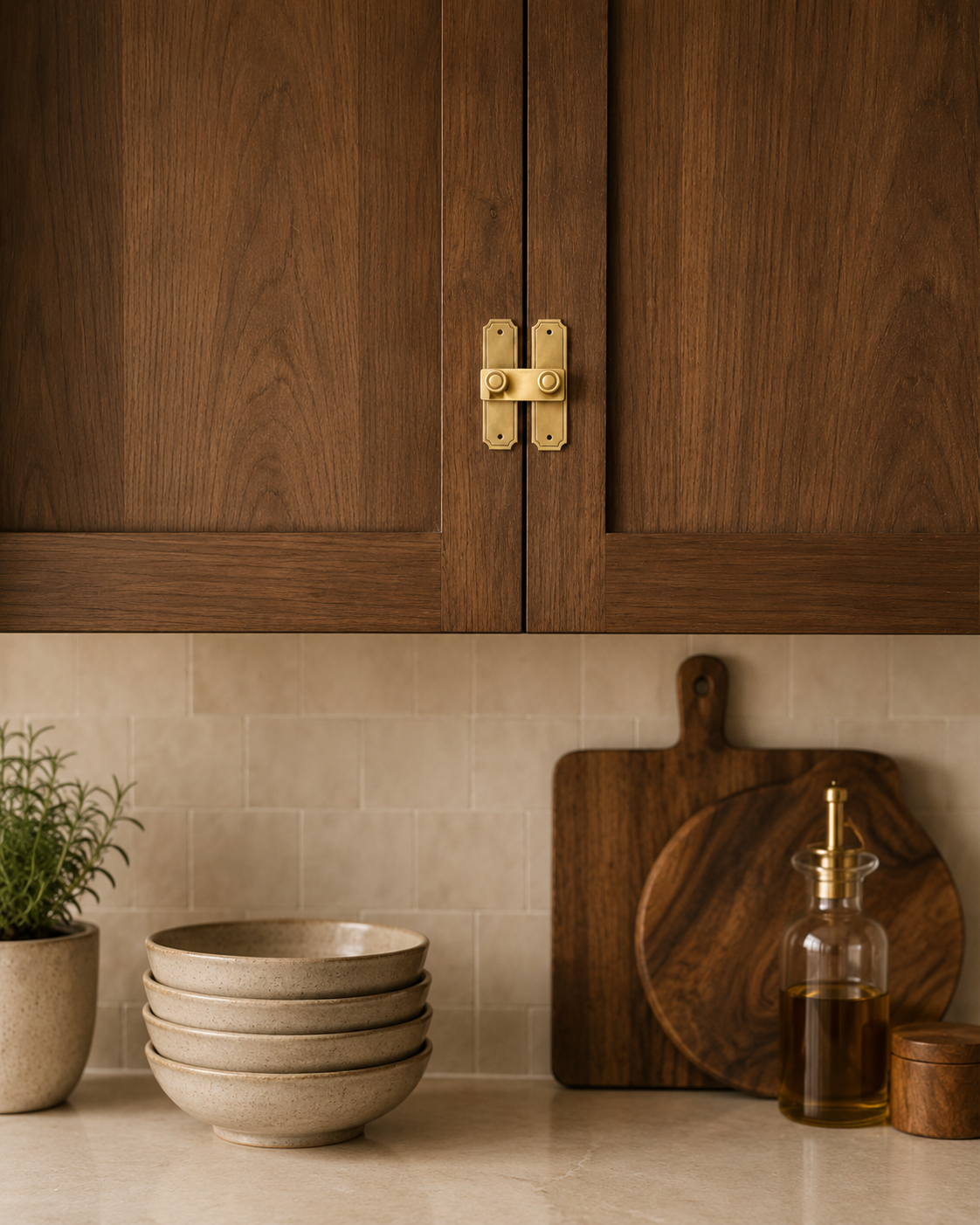 Aldren Solid Brass Hasp Cabinet Latch
