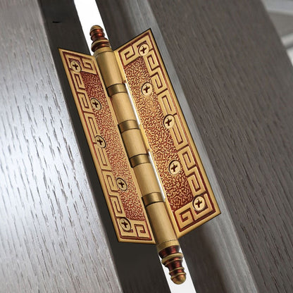 Alton Decorative Brass Door Hinges for Interior Doors, 4- and 5-Inch Options