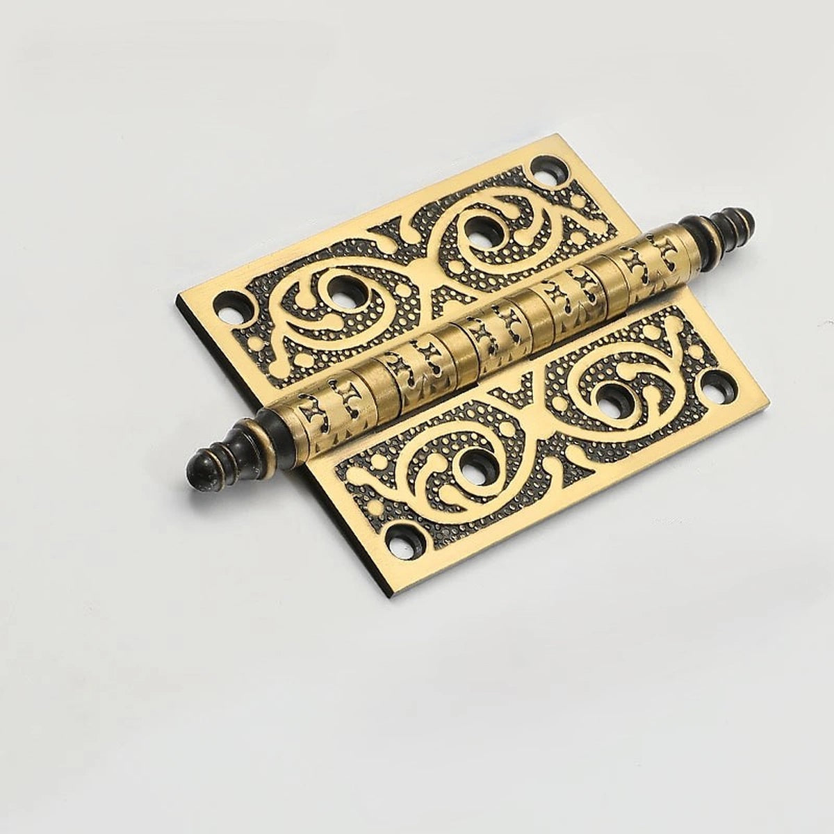 Alton Decorative Brass Door Hinges for Interior Doors, 4- and 5-Inch Options