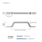 Angled Bar Cabinet Pulls, Aluminum Alloy Drawer Handles