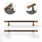 Art Deco Solid Brass Cabinet Knobs and Pulls