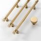 Art Deco Solid Brass Cabinet Knobs and Pulls