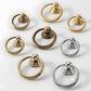 Art Deco Solid Brass Cabinet Knobs and Pulls