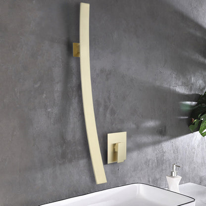 Aria Contemporary Wall-Mounted Waterfall Bathroom Faucet