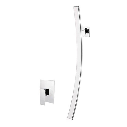 Aria Contemporary Wall-Mounted Waterfall Bathroom Faucet