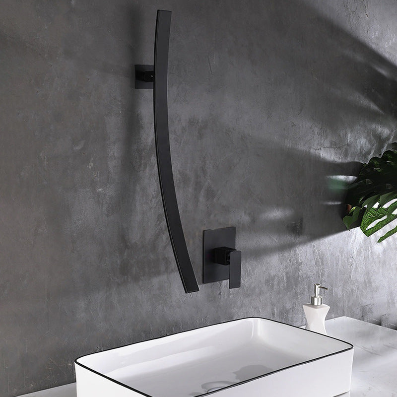 Aria Contemporary Wall-Mounted Waterfall Bathroom Faucet