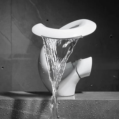 Aria Modern Single Handle Waterfall Bathroom Sink Faucet