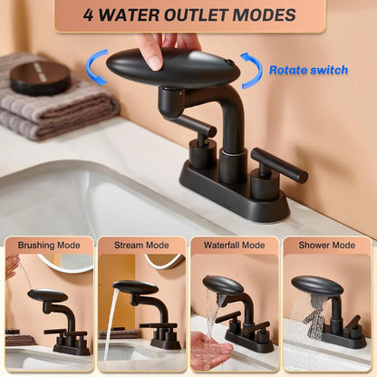 Aria Modern Two-Handle 4-Inch Centerset Waterfall Bathroom Faucet