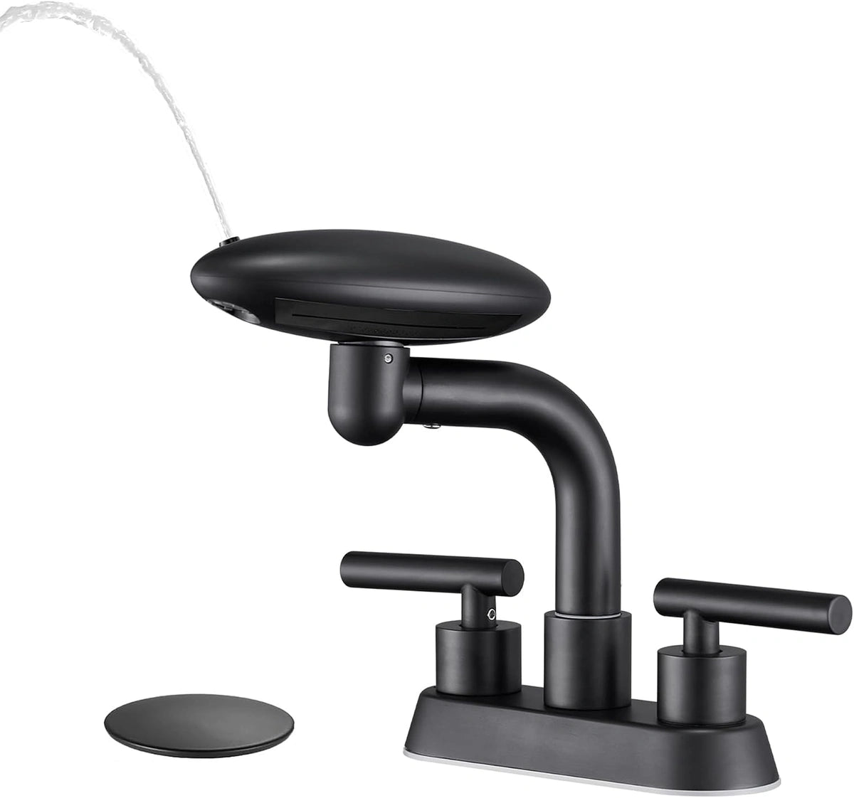Aria Modern Two-Handle 4-Inch Centerset Waterfall Bathroom Faucet