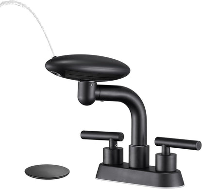 Aria Modern Two-Handle 4-Inch Centerset Waterfall Bathroom Faucet