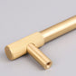 Brushed Gold Knurled Pulls for Cabinets and Drawers