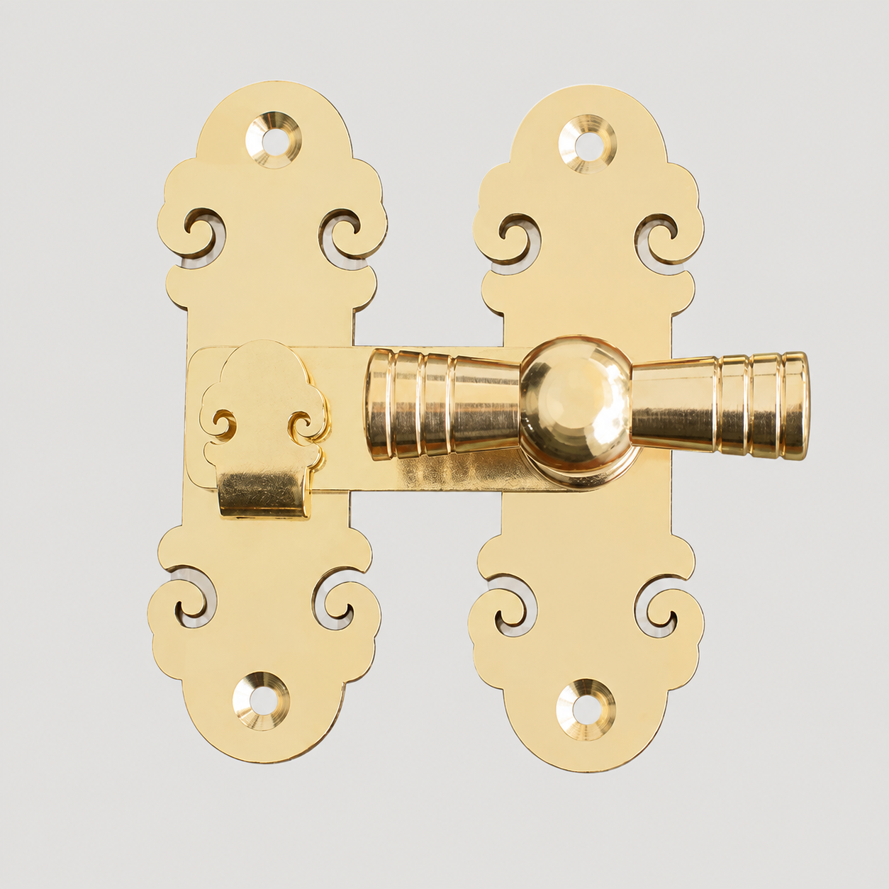 Aveline Hasp Solid Brass Cabinet Latch