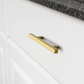 Square Brushed Gold Cabinet Pulls For Kitchen