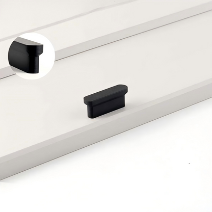 Rounded-End Aluminum Alloy Cabinet Handles for Kitchen Cabinets