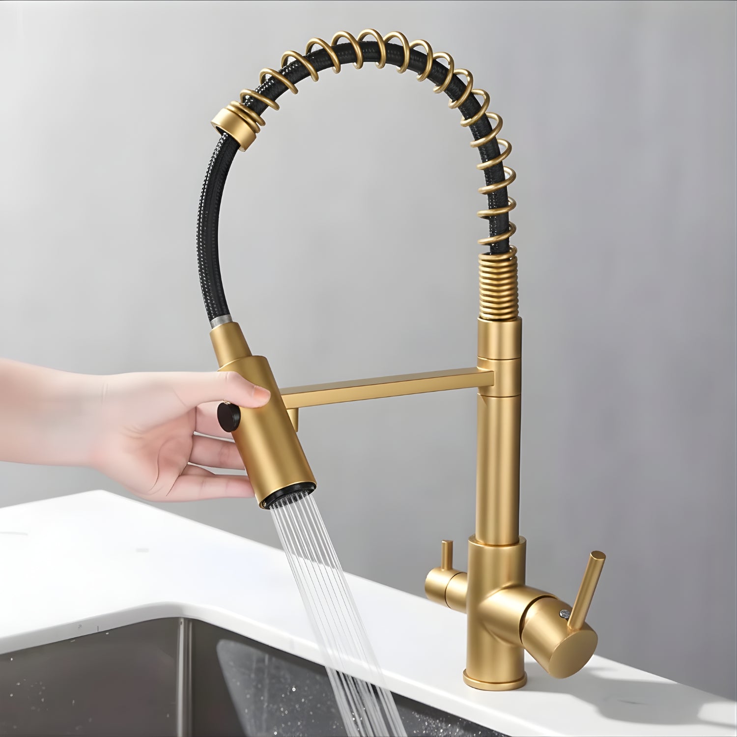 BRASS BODY WITH DUAL WATER CONTROL