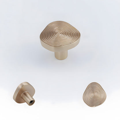 Organic Round Textured Zinc Alloy Cabinet Knobs