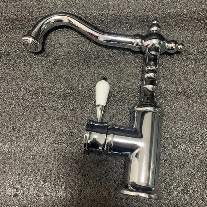 Belluno Antique Single-Handle Single-Hole Bathroom Sink Faucet with 360° Swivel Spout