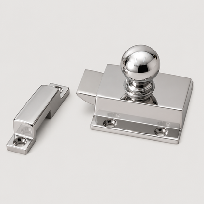 Bexley Square Turn Brass Cabinet Latch