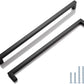 Black Square Cabinet Pulls for Modern Farmhouse Kitchen Cabinets & Drawers