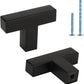 Black Square Cabinet Pulls for Modern Farmhouse Kitchen Cabinets & Drawers