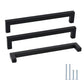 Black Square Cabinet Pulls for Modern Farmhouse Kitchen Cabinets & Drawers