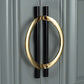 Half Moon Cabinet Pulls for Closets and Wardrobes