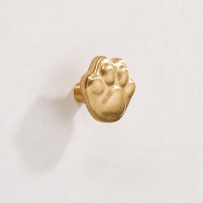 Brass Cat Paw Cabinet Knob