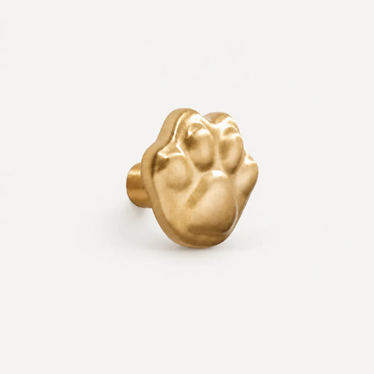Brass Cat Paw Cabinet Knob