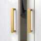 Gold Solid Brass Cabinet Handles, Square Bar Pulls