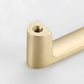 Gold Solid Brass Cabinet Handles, Square Bar Pulls