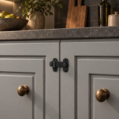 Brassivo Hasp Solid Brass Cabinet Latch