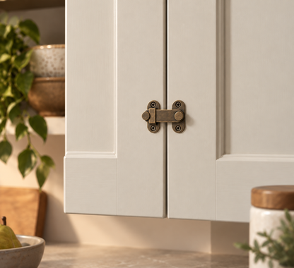 Brassivo Hasp Solid Brass Cabinet Latch