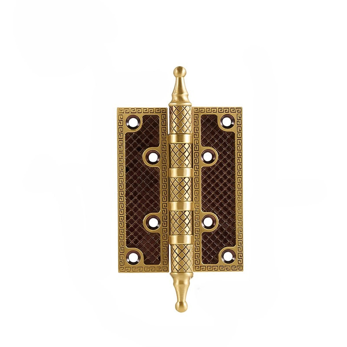 Bronvera Carved Antique Brass Door Hinges