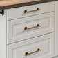 Textured Round Bar Cabinet Handles and Knobs