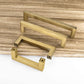 Brushed Brass Square Cabinet Pulls for Kitchen Cabinets & Drawers