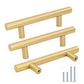 10 Pack Brushed Gold Stainless Steel Cabinet Pulls