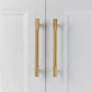 Brushed Gold Knurled Pulls for Cabinets and Drawers