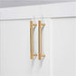Brushed Gold Knurled Pulls for Cabinets and Drawers
