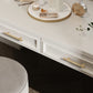Hammered Round Brass Cabinet Pulls in Gold