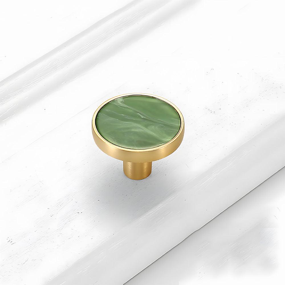 Colored Inset Cabinet Knobs for Wardrobes and Drawers