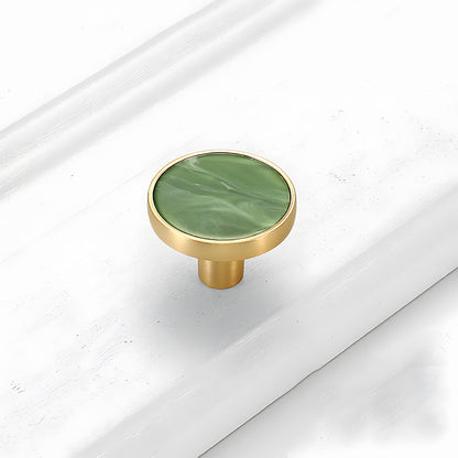 Colored Inset Cabinet Knobs for Wardrobes and Drawers