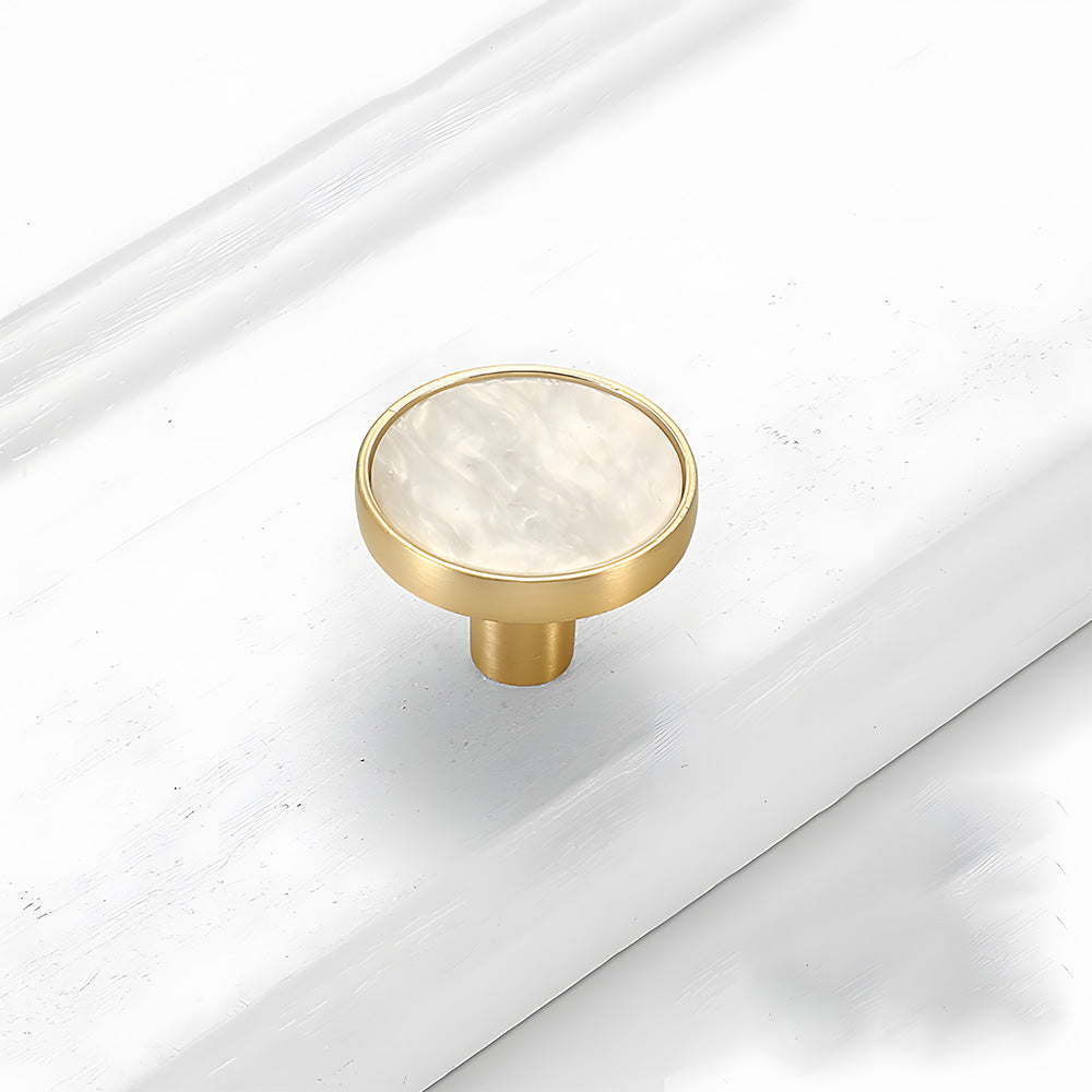 Colored Inset Cabinet Knobs for Wardrobes and Drawers