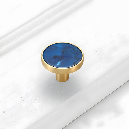 Colored Inset Cabinet Knobs for Wardrobes and Drawers