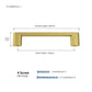 Cabinet Pulls Brushed Gold & Black Cabinet Pulls Kitchen Living Room Pulls