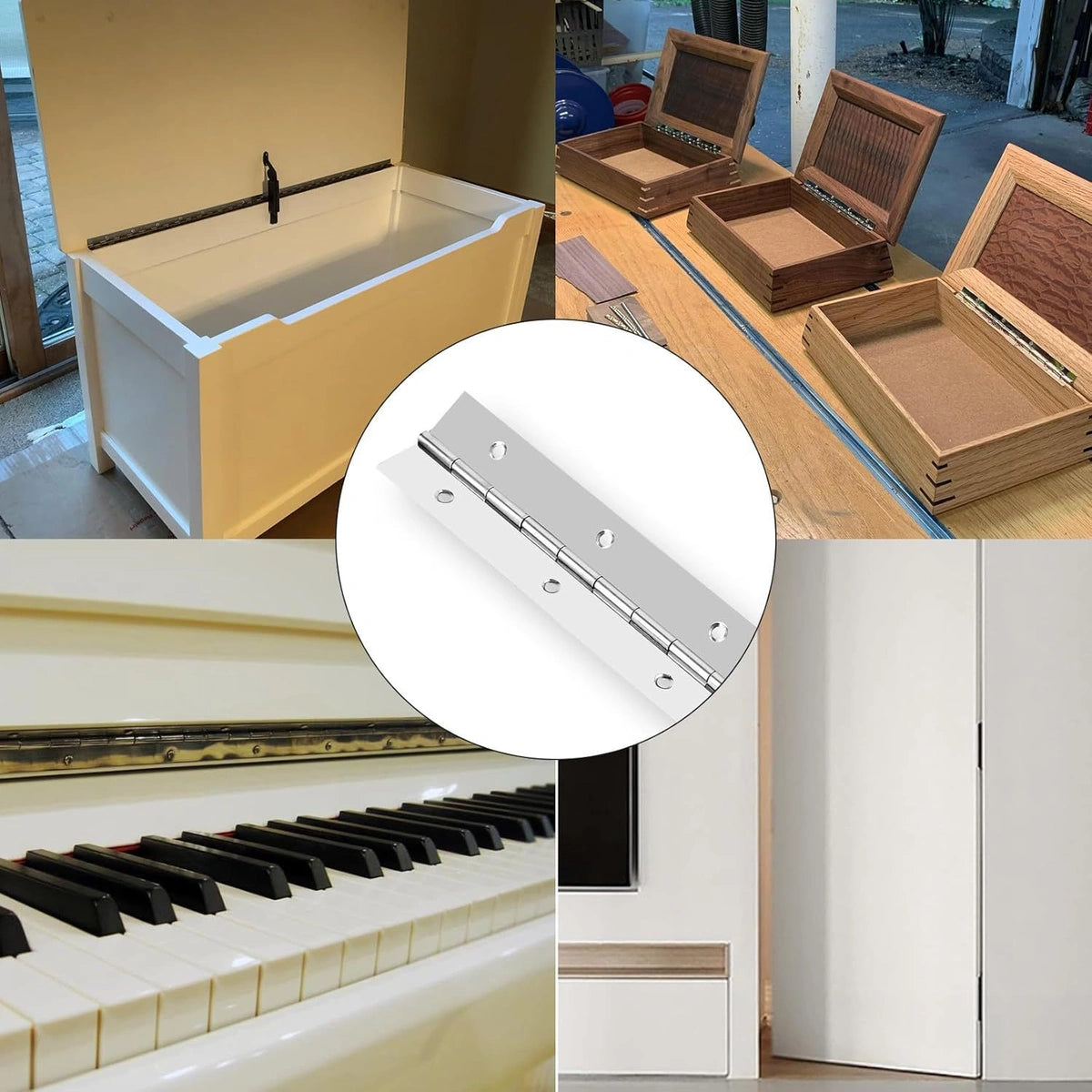 Camden 30-Inch 304 Stainless Steel Continuous Piano Hinge for Doors
