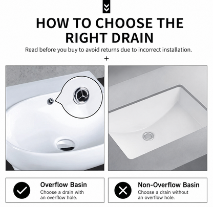 Bathroom Sink Pop-Up Drain & P-Trap Drain Pipe
