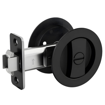 Round Pocket Door Lock for Interior Sliding Doors